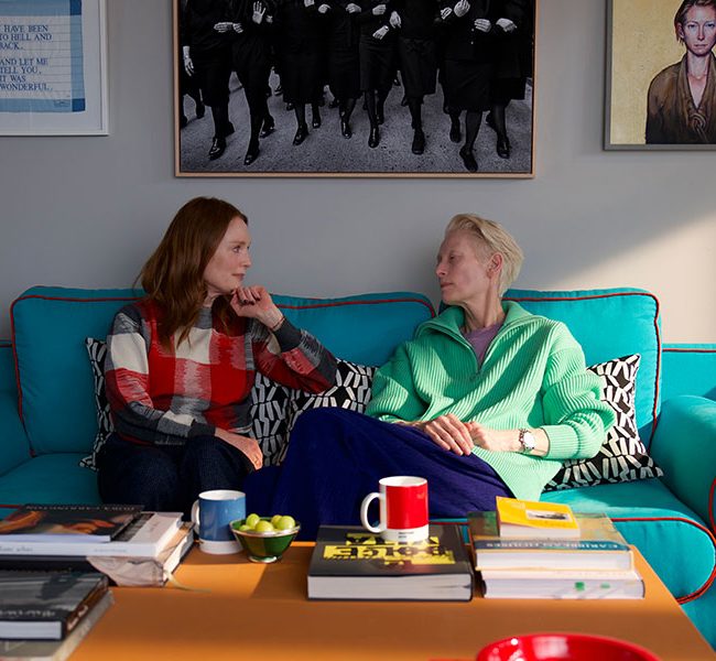 Julianne Moore and Tilda Swinton in Pedro Almodóvar's THE ROOM NEXT DOOR